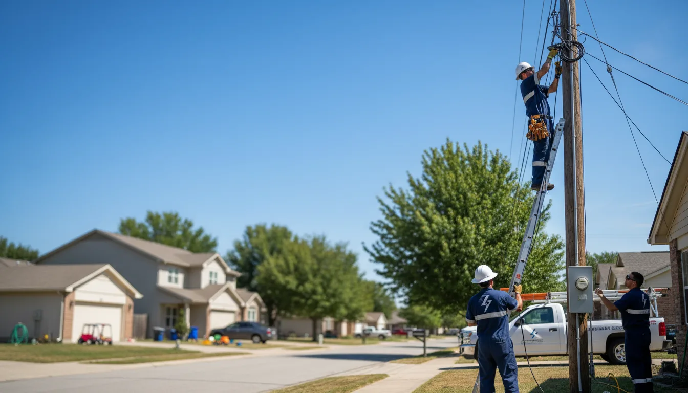 Residential electrician providing installation services in Ellenboro, WV